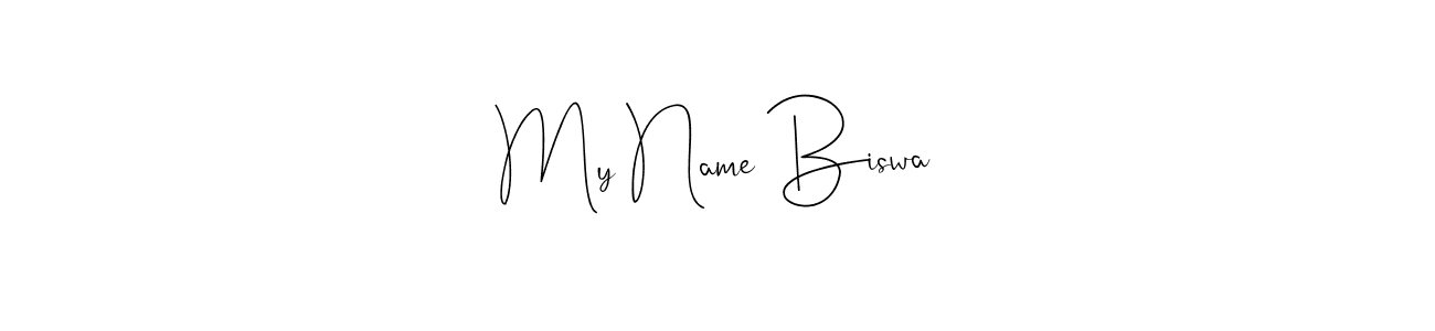 Make a beautiful signature design for name My Name Biswa. With this signature (Andilay-7BmLP) style, you can create a handwritten signature for free. My Name Biswa signature style 4 images and pictures png