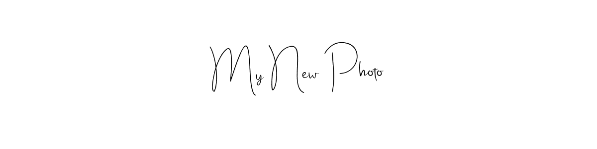 Use a signature maker to create a handwritten signature online. With this signature software, you can design (Andilay-7BmLP) your own signature for name My New Photo. My New Photo signature style 4 images and pictures png