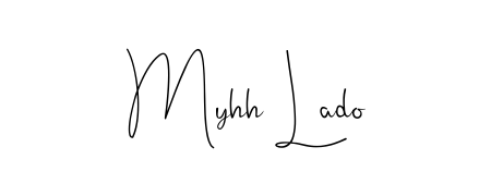 Enhance your business communications with Myhh Lado signature in Andilay-7BmLP lettering. Clean, modern, and universally compatible. Myhh Lado signature style 4 images and pictures png