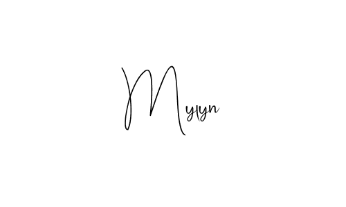 if you are searching for the best signature style for your name Mylyn. so please give up your signature search. here we have designed multiple signature styles  using Andilay-7BmLP. Mylyn signature style 4 images and pictures png
