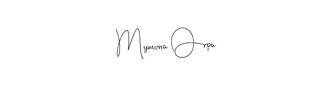 You can use this online signature creator to create a handwritten signature for the name Mymuna Orpa. This is the best online autograph maker. Mymuna Orpa signature style 4 images and pictures png