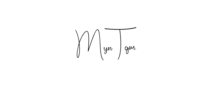 Make a beautiful signature design for name Myn Tgm. Use this online signature maker to create a handwritten signature for free. Myn Tgm signature style 4 images and pictures png