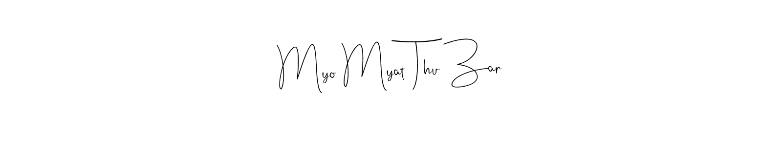 Also we have Myo Myat Thu Zar name is the best signature style. Create professional handwritten signature collection using Andilay-7BmLP autograph style. Myo Myat Thu Zar signature style 4 images and pictures png