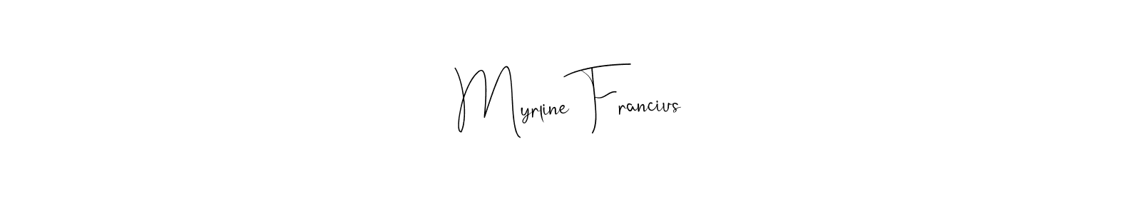 It looks lik you need a new signature style for name Myrline Francius. Design unique handwritten (Andilay-7BmLP) signature with our free signature maker in just a few clicks. Myrline Francius signature style 4 images and pictures png