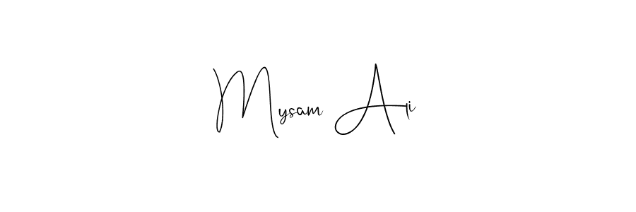 Also You can easily find your signature by using the search form. We will create Mysam Ali name handwritten signature images for you free of cost using Andilay-7BmLP sign style. Mysam Ali signature style 4 images and pictures png