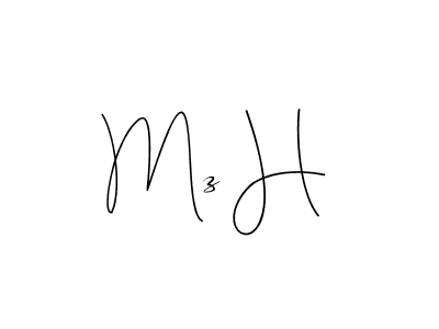 Also we have Mz H name is the best signature style. Create professional handwritten signature collection using Andilay-7BmLP autograph style. Mz H signature style 4 images and pictures png