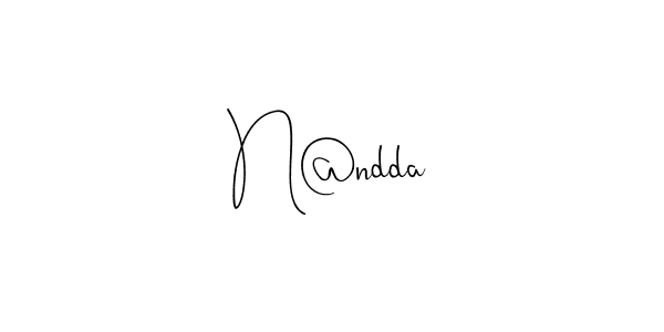 How to make N@ndda signature? Andilay-7BmLP is a professional autograph style. Create handwritten signature for N@ndda name. N@ndda signature style 4 images and pictures png