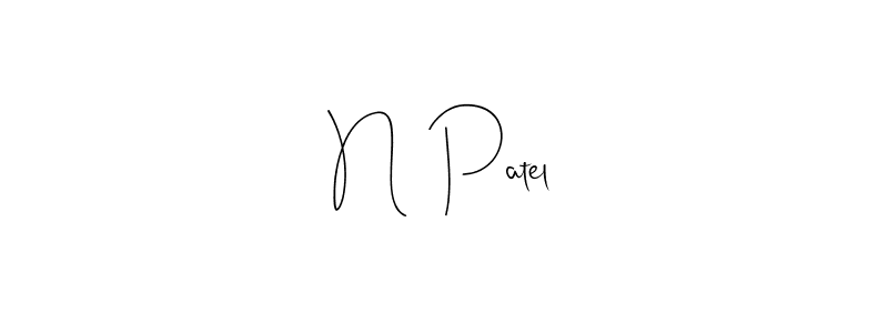 Make a beautiful signature design for name N  Patel. Use this online signature maker to create a handwritten signature for free. N  Patel signature style 4 images and pictures png