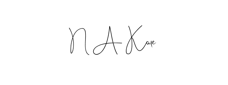 How to make N A Kale name signature. Use Andilay-7BmLP style for creating short signs online. This is the latest handwritten sign. N A Kale signature style 4 images and pictures png