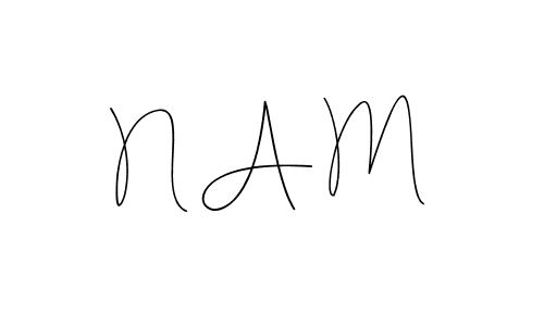 You should practise on your own different ways (Andilay-7BmLP) to write your name (N A M) in signature. don't let someone else do it for you. N A M signature style 4 images and pictures png