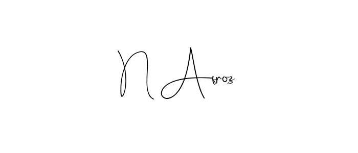 Use a signature maker to create a handwritten signature online. With this signature software, you can design (Andilay-7BmLP) your own signature for name N Afroz. N Afroz signature style 4 images and pictures png