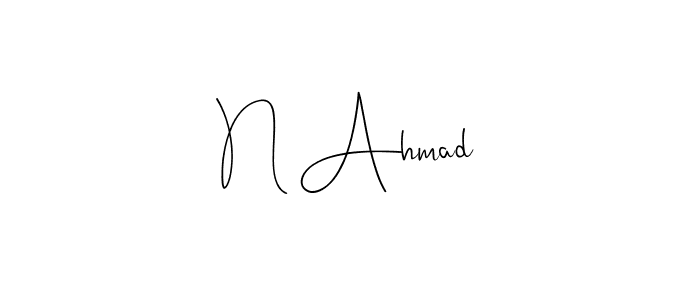 Here are the top 10 professional signature styles for the name N Ahmad. These are the best autograph styles you can use for your name. N Ahmad signature style 4 images and pictures png