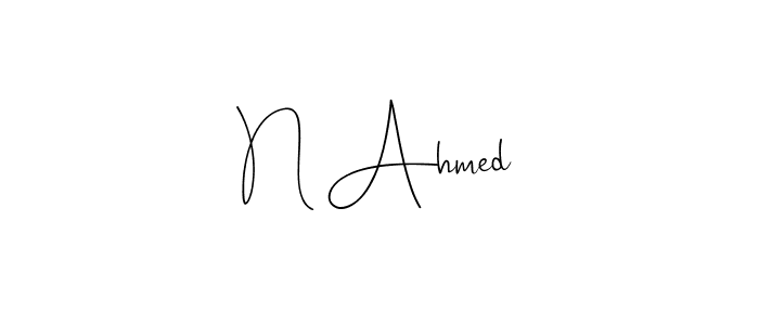 Best and Professional Signature Style for N Ahmed. Andilay-7BmLP Best Signature Style Collection. N Ahmed signature style 4 images and pictures png