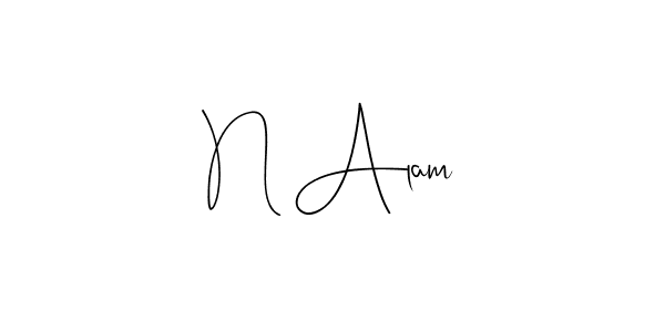 The best way (Andilay-7BmLP) to make a short signature is to pick only two or three words in your name. The name N Alam include a total of six letters. For converting this name. N Alam signature style 4 images and pictures png