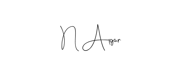 Make a beautiful signature design for name N Algar. With this signature (Andilay-7BmLP) style, you can create a handwritten signature for free. N Algar signature style 4 images and pictures png