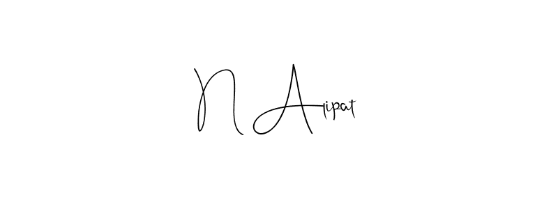 How to make N Alipat name signature. Use Andilay-7BmLP style for creating short signs online. This is the latest handwritten sign. N Alipat signature style 4 images and pictures png