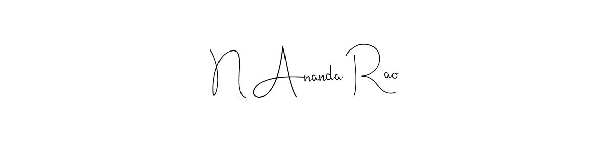 You should practise on your own different ways (Andilay-7BmLP) to write your name (N Ananda Rao) in signature. don't let someone else do it for you. N Ananda Rao signature style 4 images and pictures png