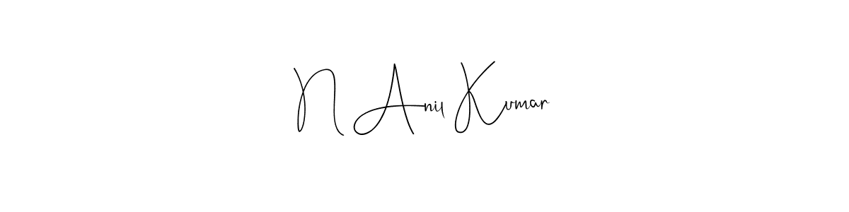 This is the best signature style for the N Anil Kumar name. Also you like these signature font (Andilay-7BmLP). Mix name signature. N Anil Kumar signature style 4 images and pictures png