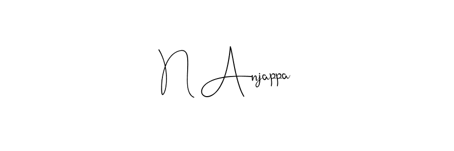 Make a beautiful signature design for name N Anjappa. Use this online signature maker to create a handwritten signature for free. N Anjappa signature style 4 images and pictures png