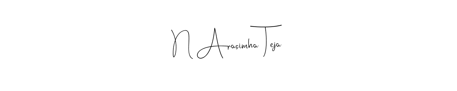 Make a beautiful signature design for name N Arasimha Teja. Use this online signature maker to create a handwritten signature for free. N Arasimha Teja signature style 4 images and pictures png