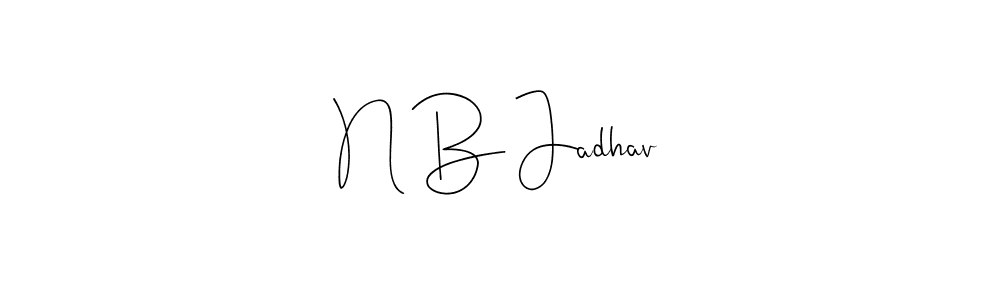 Also we have N B Jadhav name is the best signature style. Create professional handwritten signature collection using Andilay-7BmLP autograph style. N B Jadhav signature style 4 images and pictures png