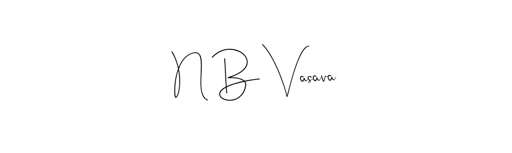 It looks lik you need a new signature style for name N B Vasava. Design unique handwritten (Andilay-7BmLP) signature with our free signature maker in just a few clicks. N B Vasava signature style 4 images and pictures png