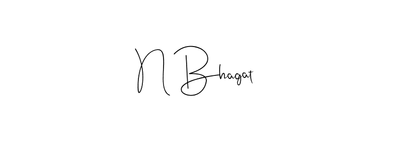 Also we have N Bhagat name is the best signature style. Create professional handwritten signature collection using Andilay-7BmLP autograph style. N Bhagat signature style 4 images and pictures png