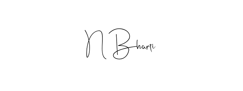 See photos of N Bharti official signature by Spectra . Check more albums & portfolios. Read reviews & check more about Andilay-7BmLP font. N Bharti signature style 4 images and pictures png