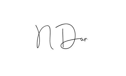 Make a beautiful signature design for name N Dar. With this signature (Andilay-7BmLP) style, you can create a handwritten signature for free. N Dar signature style 4 images and pictures png