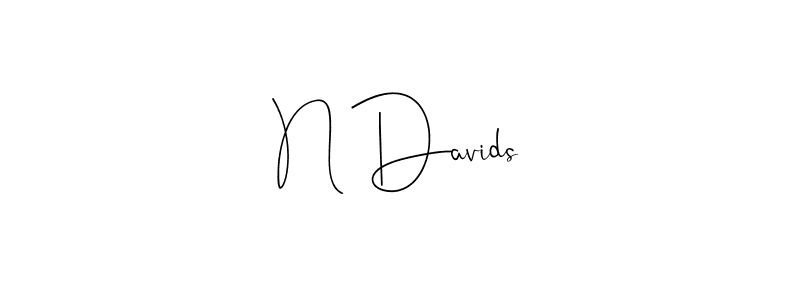 N Davids stylish signature style. Best Handwritten Sign (Andilay-7BmLP) for my name. Handwritten Signature Collection Ideas for my name N Davids. N Davids signature style 4 images and pictures png
