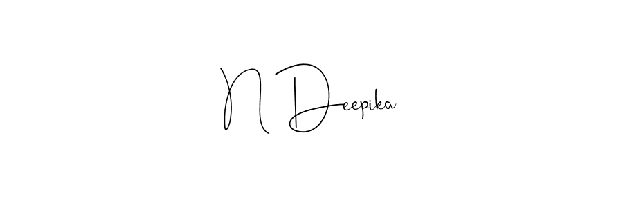 Also we have N Deepika name is the best signature style. Create professional handwritten signature collection using Andilay-7BmLP autograph style. N Deepika signature style 4 images and pictures png