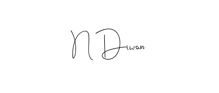 This is the best signature style for the N Diwan name. Also you like these signature font (Andilay-7BmLP). Mix name signature. N Diwan signature style 4 images and pictures png
