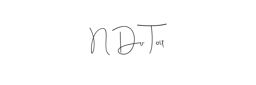 Also You can easily find your signature by using the search form. We will create N Du Toit name handwritten signature images for you free of cost using Andilay-7BmLP sign style. N Du Toit signature style 4 images and pictures png
