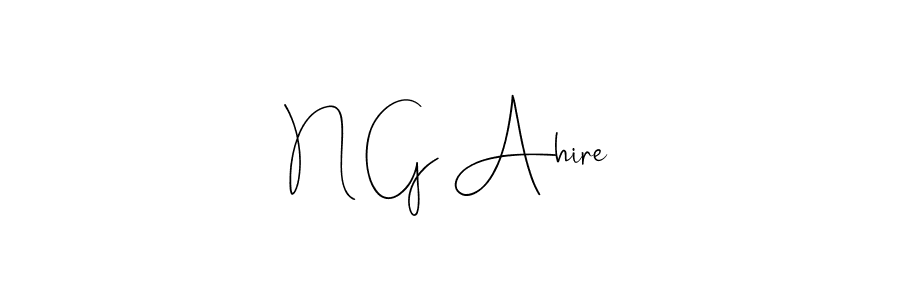 Also You can easily find your signature by using the search form. We will create N G Ahire name handwritten signature images for you free of cost using Andilay-7BmLP sign style. N G Ahire signature style 4 images and pictures png