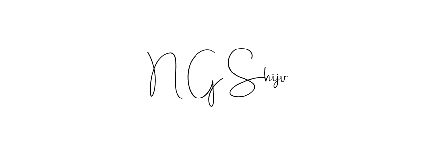 See photos of N G Shiju official signature by Spectra . Check more albums & portfolios. Read reviews & check more about Andilay-7BmLP font. N G Shiju signature style 4 images and pictures png