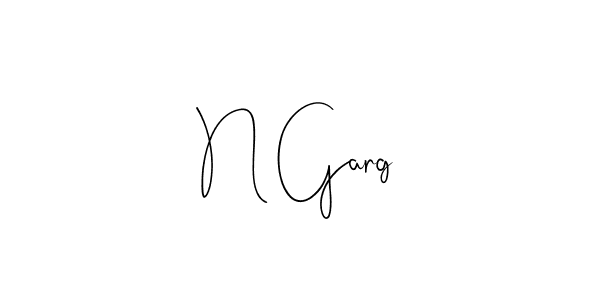 How to make N Garg signature? Andilay-7BmLP is a professional autograph style. Create handwritten signature for N Garg name. N Garg signature style 4 images and pictures png