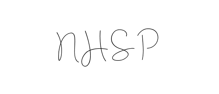 Also we have N H S P name is the best signature style. Create professional handwritten signature collection using Andilay-7BmLP autograph style. N H S P signature style 4 images and pictures png
