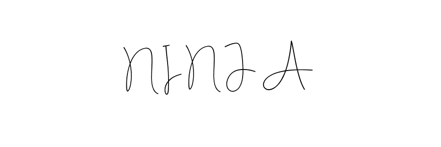 The best way (Andilay-7BmLP) to make a short signature is to pick only two or three words in your name. The name N I N J A include a total of six letters. For converting this name. N I N J A signature style 4 images and pictures png