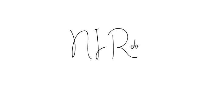 Also we have N I Rob name is the best signature style. Create professional handwritten signature collection using Andilay-7BmLP autograph style. N I Rob signature style 4 images and pictures png