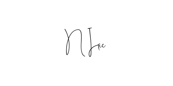 It looks lik you need a new signature style for name N Ilic. Design unique handwritten (Andilay-7BmLP) signature with our free signature maker in just a few clicks. N Ilic signature style 4 images and pictures png