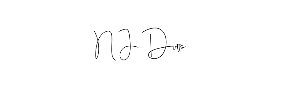 Here are the top 10 professional signature styles for the name N J Dutta. These are the best autograph styles you can use for your name. N J Dutta signature style 4 images and pictures png