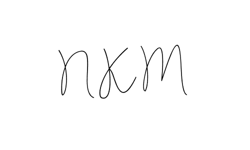 N K M stylish signature style. Best Handwritten Sign (Andilay-7BmLP) for my name. Handwritten Signature Collection Ideas for my name N K M. N K M signature style 4 images and pictures png