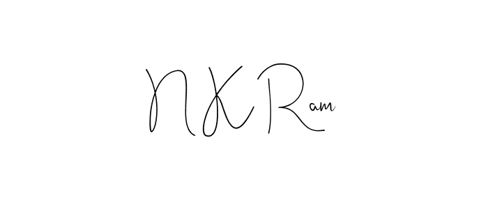 Design your own signature with our free online signature maker. With this signature software, you can create a handwritten (Andilay-7BmLP) signature for name N K Ram. N K Ram signature style 4 images and pictures png