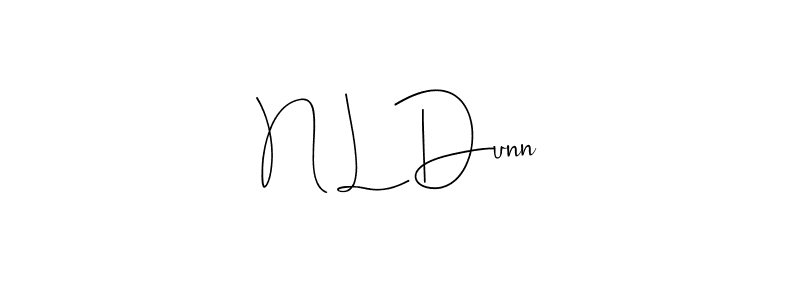 Andilay-7BmLP is a professional signature style that is perfect for those who want to add a touch of class to their signature. It is also a great choice for those who want to make their signature more unique. Get N L Dunn name to fancy signature for free. N L Dunn signature style 4 images and pictures png