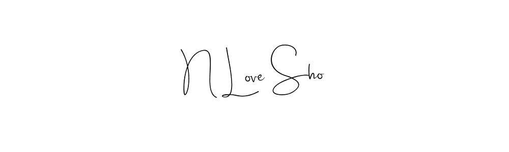 This is the best signature style for the N Love Sho name. Also you like these signature font (Andilay-7BmLP). Mix name signature. N Love Sho signature style 4 images and pictures png