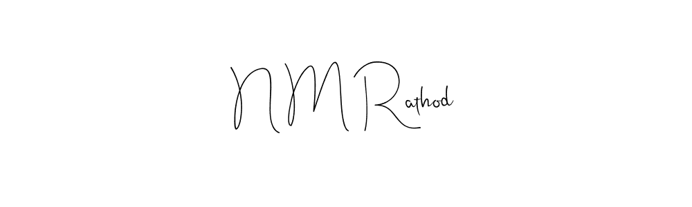 You can use this online signature creator to create a handwritten signature for the name N M Rathod. This is the best online autograph maker. N M Rathod signature style 4 images and pictures png