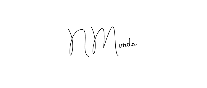 Design your own signature with our free online signature maker. With this signature software, you can create a handwritten (Andilay-7BmLP) signature for name N Munda. N Munda signature style 4 images and pictures png