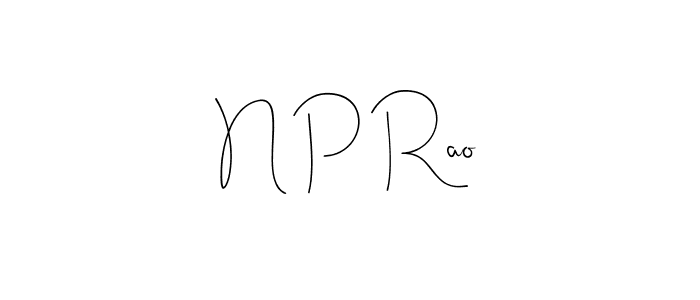 Andilay-7BmLP is a professional signature style that is perfect for those who want to add a touch of class to their signature. It is also a great choice for those who want to make their signature more unique. Get N P Rao name to fancy signature for free. N P Rao signature style 4 images and pictures png