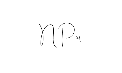 Create a beautiful signature design for name N Pal. With this signature (Andilay-7BmLP) fonts, you can make a handwritten signature for free. N Pal signature style 4 images and pictures png