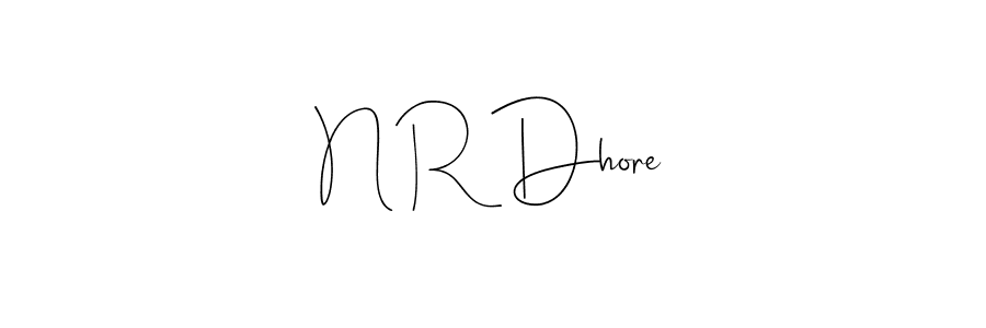 Here are the top 10 professional signature styles for the name N R Dhore. These are the best autograph styles you can use for your name. N R Dhore signature style 4 images and pictures png